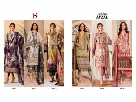 Deepsy Firdous Ayzal Cotton Pakistani Suits Catalog
